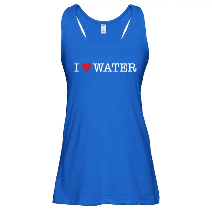 I Love Water Gift Ladies Essential Flowy Tank