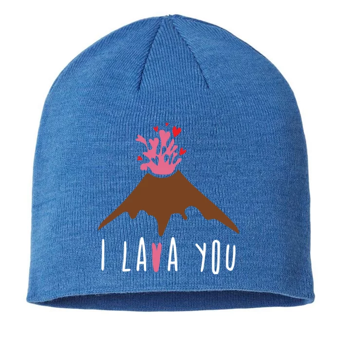 I Lava You Gift Volcanologist Geologist Valentines Day Gift Funny Gift 8 1/2in Sustainable Knit Beanie