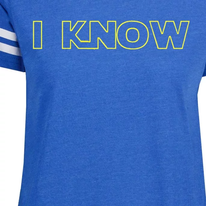 I Love You I Know Matching Couples Vacation Enza Ladies Jersey Football T-Shirt