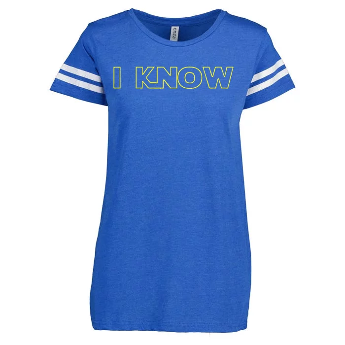 I Love You I Know Matching Couples Vacation Enza Ladies Jersey Football T-Shirt