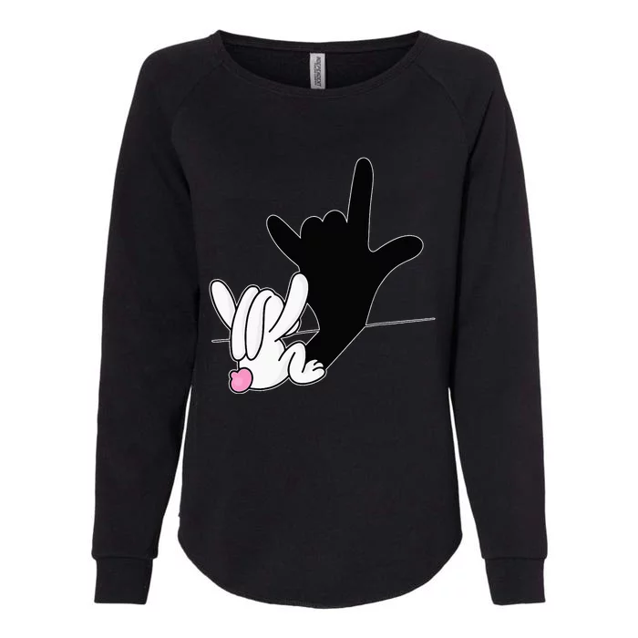 I Love You Hand Sign Language ASL Easter Womens California Wash Sweatshirt