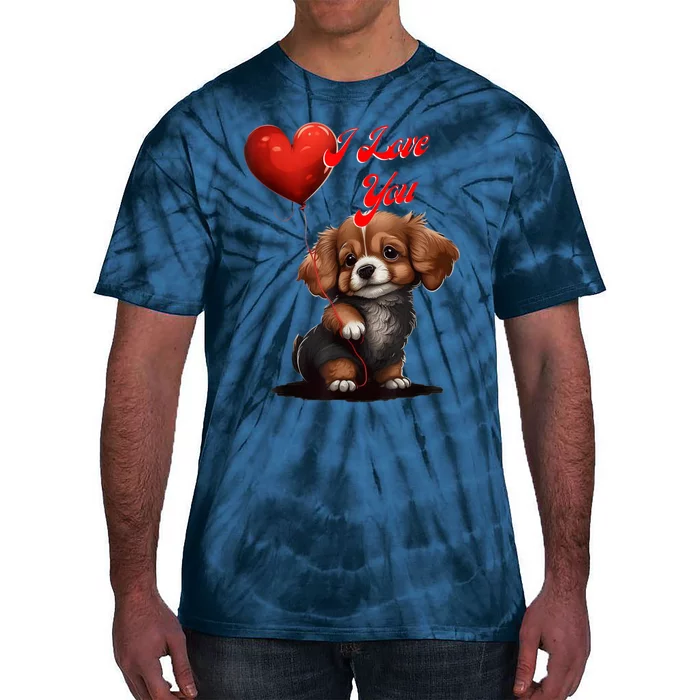 I Love You, Valentines Day Tie-Dye T-Shirt