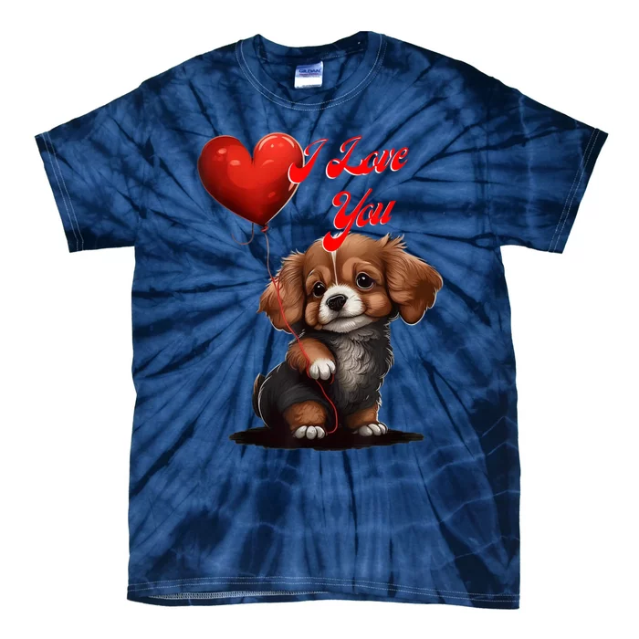 I Love You, Valentines Day Tie-Dye T-Shirt