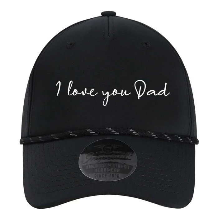 I Love You Dad Father Figure WorldS Greatest Father Gift Performance The Dyno Cap