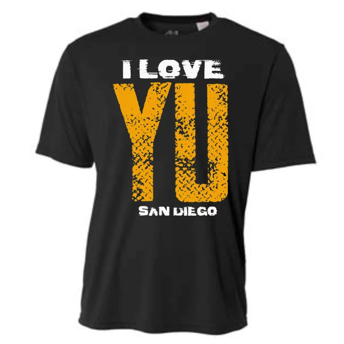 I Love Yu LFGSD San Diego Baseball Cooling Performance Crew T-Shirt