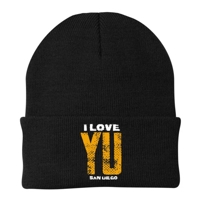 I Love Yu LFGSD San Diego Baseball Knit Cap Winter Beanie