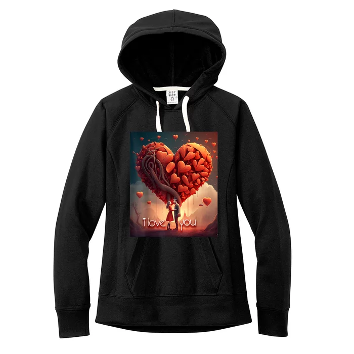 I Love You Women's Fleece Hoodie