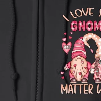 I Love You Gnome Valentines Gift For Valentine Day Full Zip Hoodie