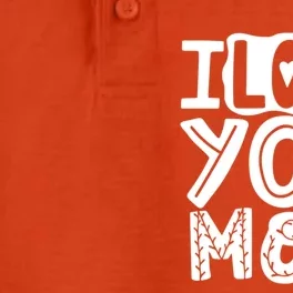 I Love You Mom Mothers Day Dry Zone Grid Performance Polo