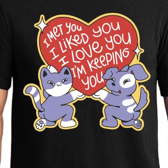 I Love You Heart Quote Cute Gift Pajama Set