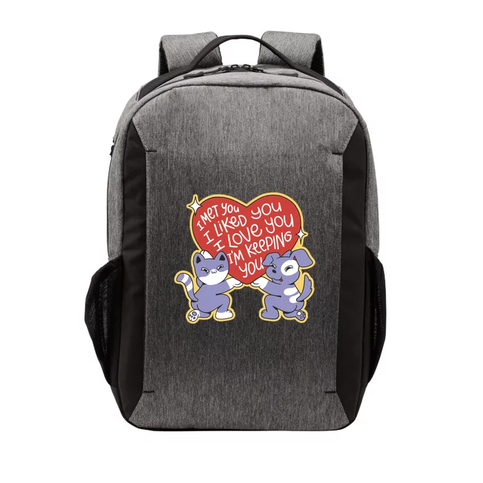 I Love You Heart Quote Cute Gift Vector Backpack