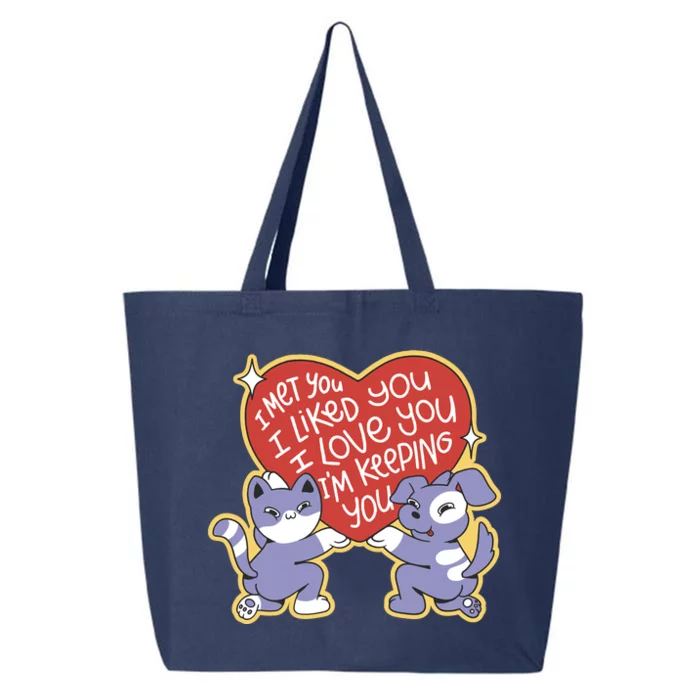 I Love You Heart Quote Cute Gift 25L Jumbo Tote