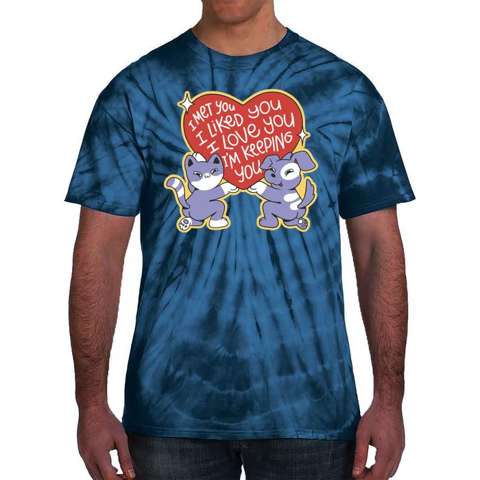 I Love You Heart Quote Cute Gift Tie-Dye T-Shirt