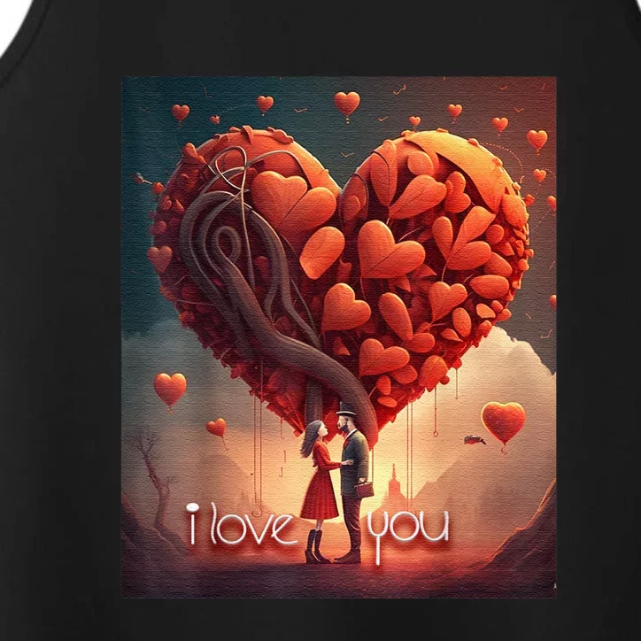 I Love You Funny Valentine's Day Performance Tank