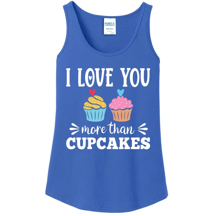 I Love You More Than Cupcakes Funny Valentines Day Gift Ladies Essential Tank