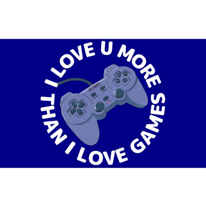 I Love You More Than I Love Games Valentine`s Day Gamer Cute Gift Bumper Sticker