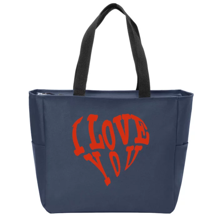 I Love YOU Heart Lovely Nerd Funny Fun4m3 ILove4m3 Premium Zip Tote Bag