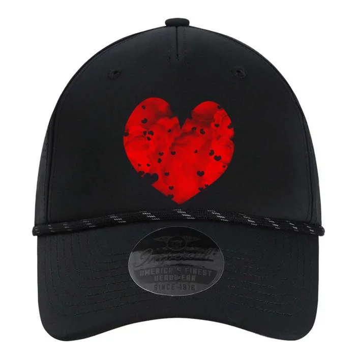 I Love You Clouds Red Heart Distressed Valentine's Day Gift Performance The Dyno Cap