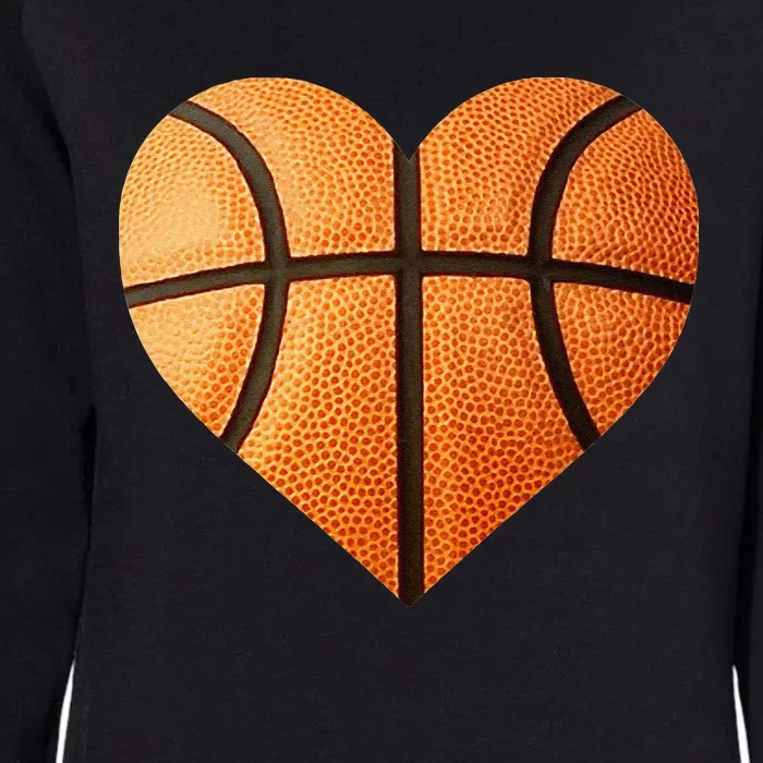 I Love You Basketball Heart Valentine's Day Emoticon Womens California Wash Sweatshirt