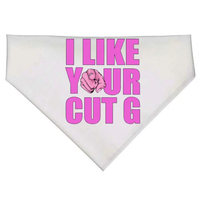 I Like Your Cut G Funny Vintage USA-Made Doggie Bandana