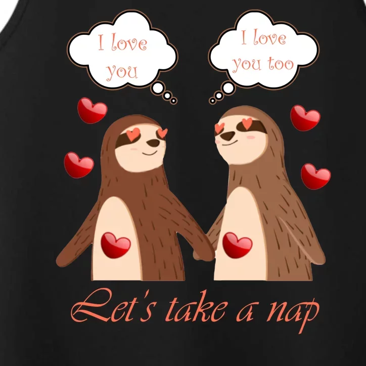 I Love You Let's Take A Nap Performance Tank