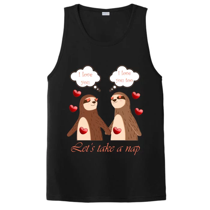 I Love You Let's Take A Nap Performance Tank