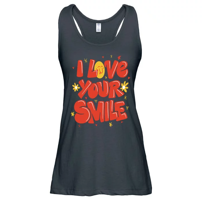 I Love Your Smile Happy Cute Gift Ladies Essential Flowy Tank