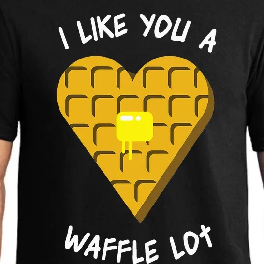 I Like You A Waffle Lot Valentines Day Hearts Day Foodie Pajama Set