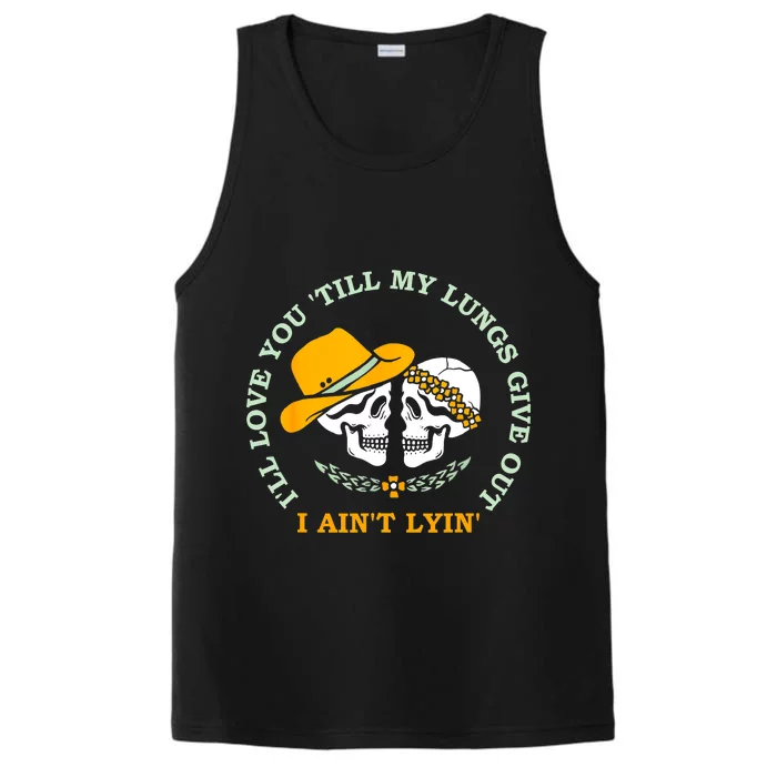 I’ll Love You Till My Lungs Give Out Skeleton Dancing Performance Tank