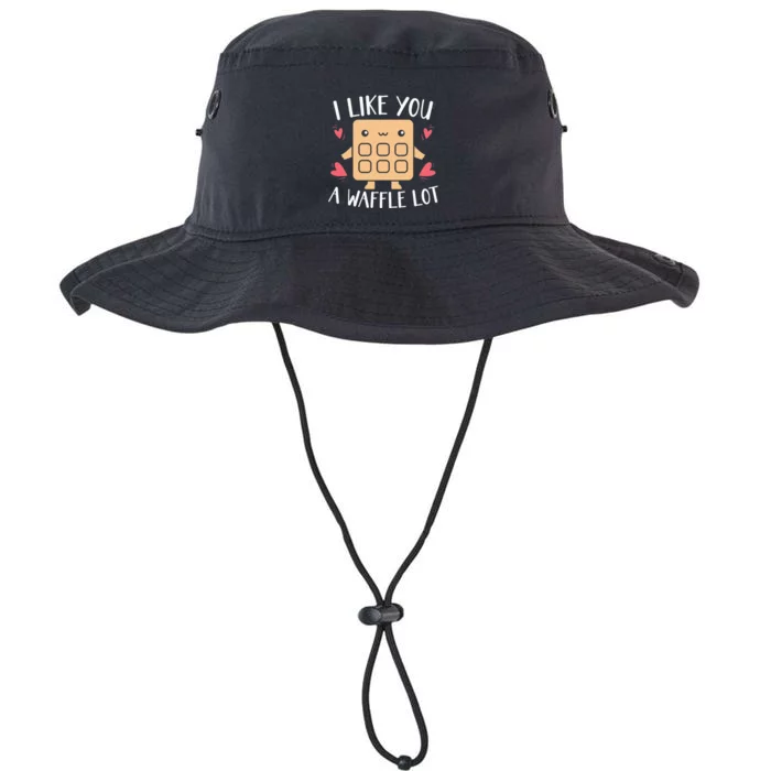 I Like You A Waffle Lot Valentines Day Hearts Day Foodie Legacy Cool Fit Booney Bucket Hat