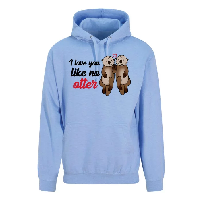 I Love You Like No Otter Cute Gift Unisex Surf Hoodie