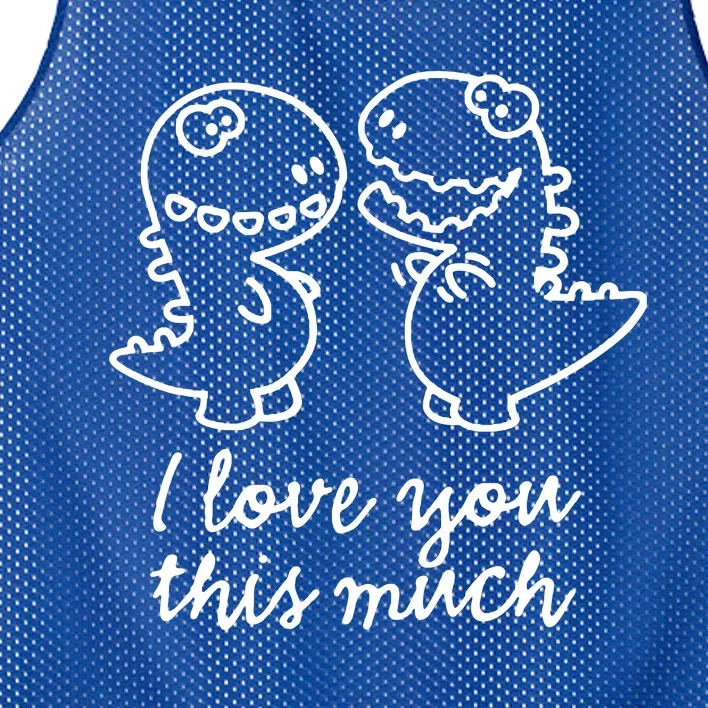 I Love You This Much Romantic Mesh Reversible Basketball Jersey Tank