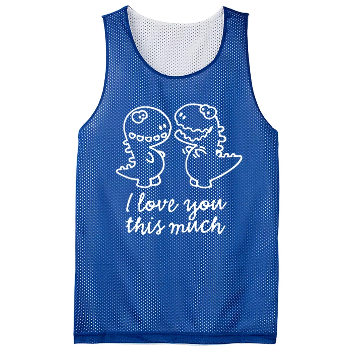 I Love You This Much Romantic Mesh Reversible Basketball Jersey Tank