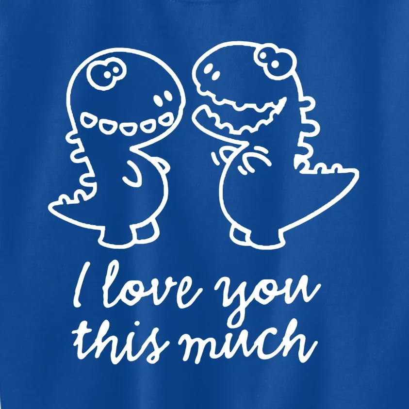 I Love You This Much Romantic Kids Sweatshirt