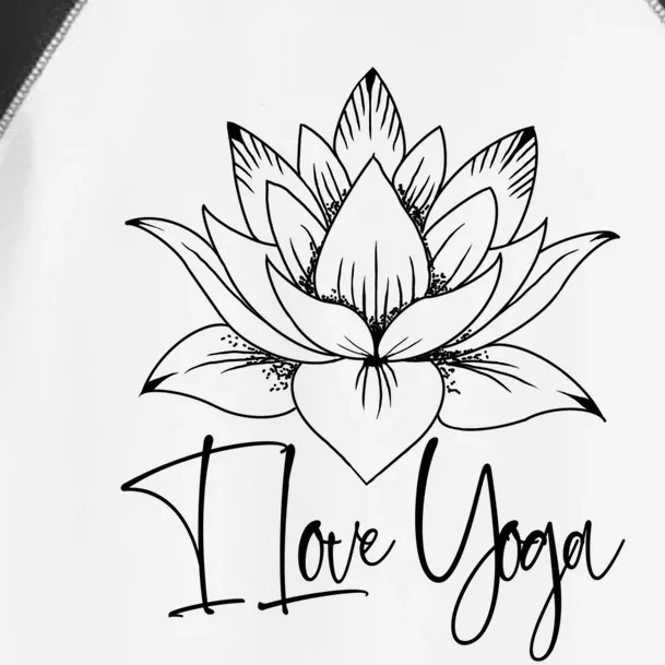 I Love Yoga Lotus Gift Toddler Fine Jersey T-Shirt