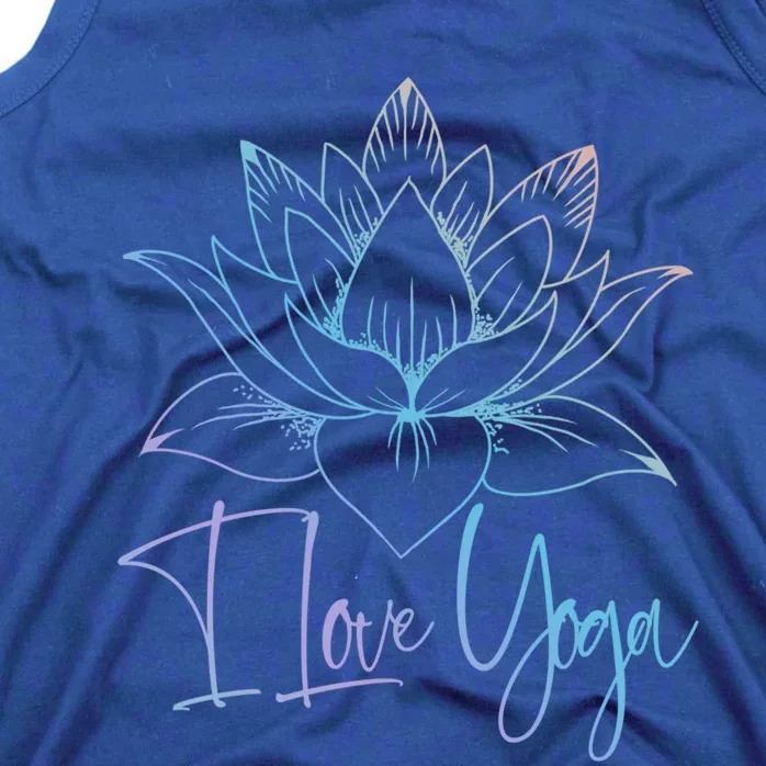 I Love Yoga Lotus Great Gift Tank Top