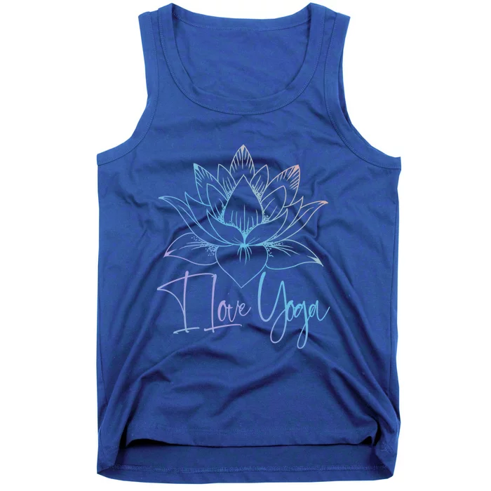 I Love Yoga Lotus Great Gift Tank Top