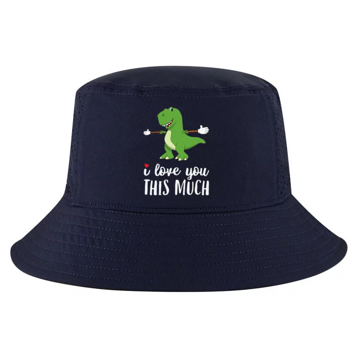 I Love You This Much Dinosaur Funny Cool Comfort Performance Bucket Hat