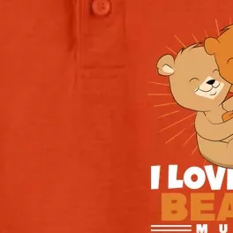 I Love You Beary Much Cute Bear Valentines Day Great Gift Dry Zone Grid Performance Polo