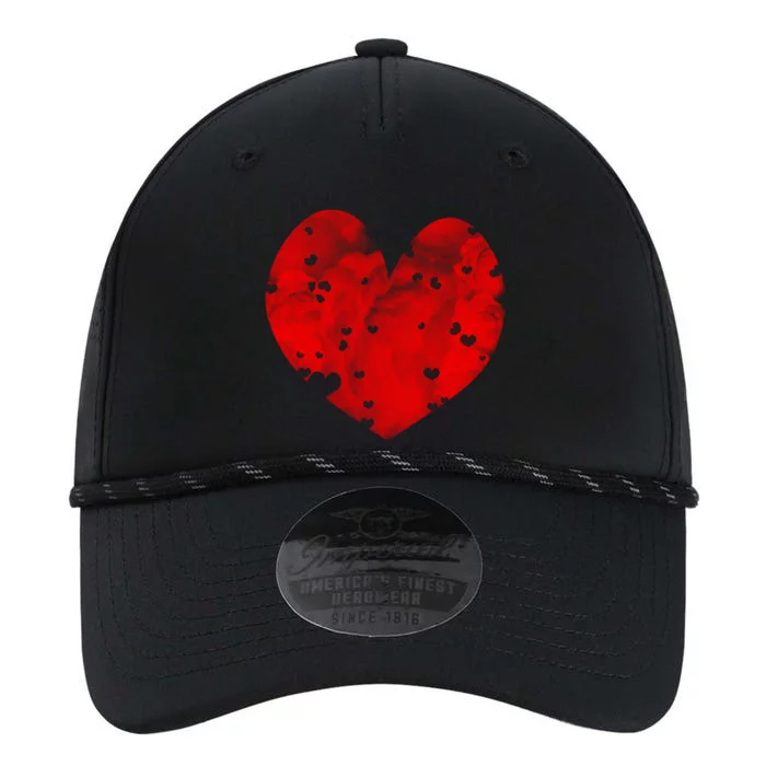 I Love You Clouds Red Heart Distressed Valentine's Day Gift Performance The Dyno Cap