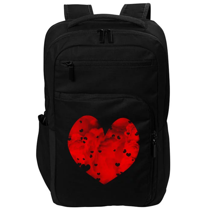 I Love You Clouds Red Heart Distressed Valentine's Day Gift Impact Tech Backpack