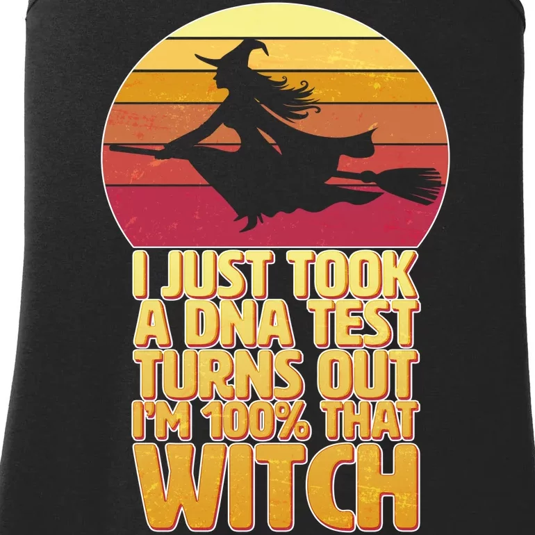 I'm 100 That Witch DNA Test Funny Halloween Ladies Essential Tank