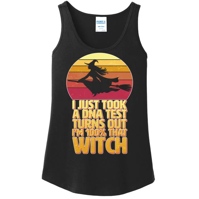 I'm 100 That Witch DNA Test Funny Halloween Ladies Essential Tank