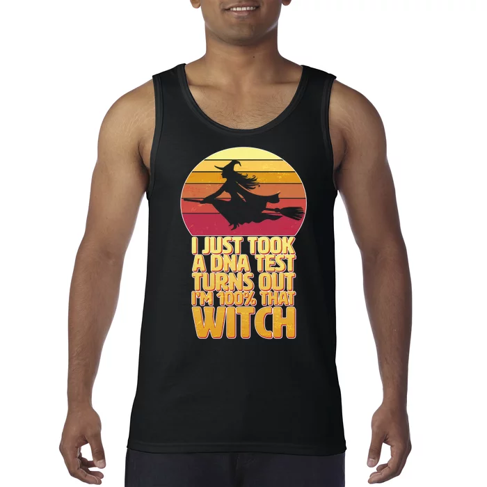 I'm 100 That Witch DNA Test Funny Halloween Tank Top