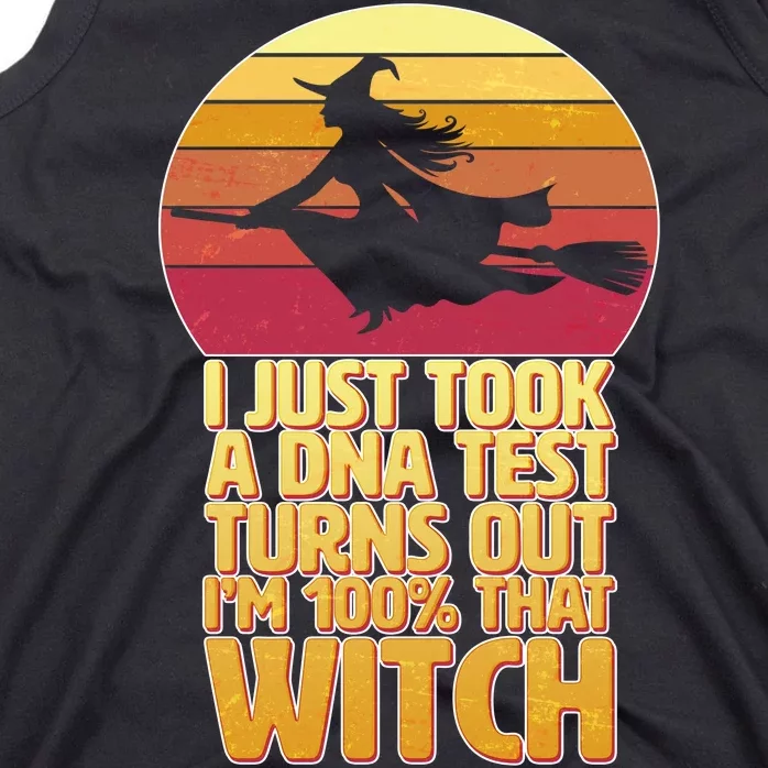 I'm 100 That Witch DNA Test Funny Halloween Tank Top