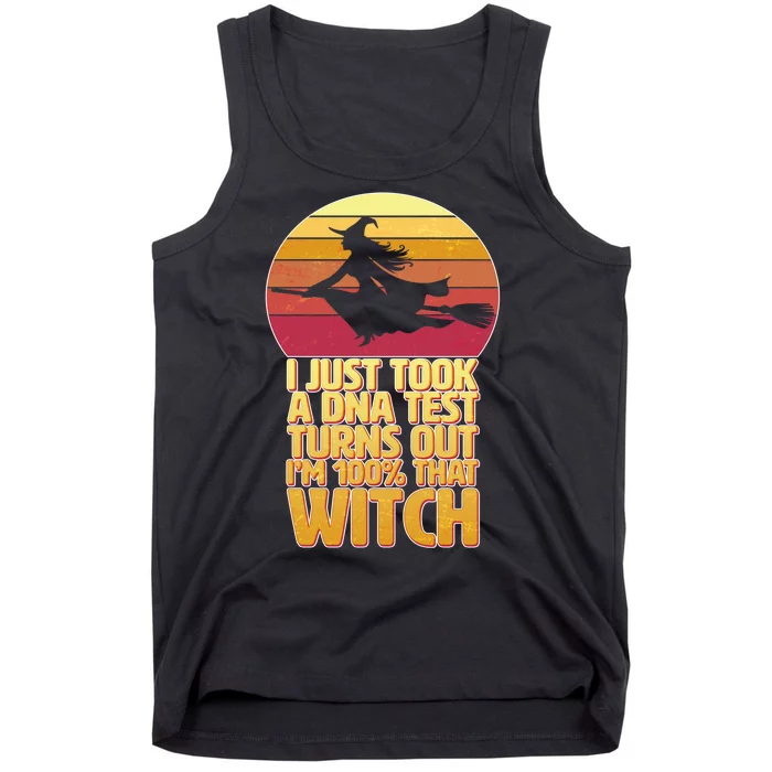 I'm 100 That Witch DNA Test Funny Halloween Tank Top