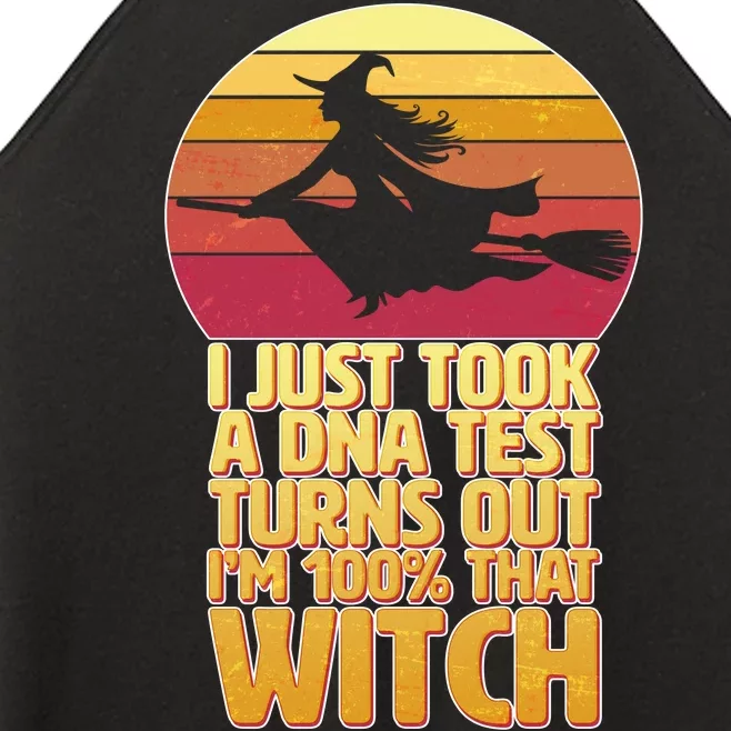 I'm 100 That Witch DNA Test Funny Halloween Women’s Perfect Tri Rocker Tank