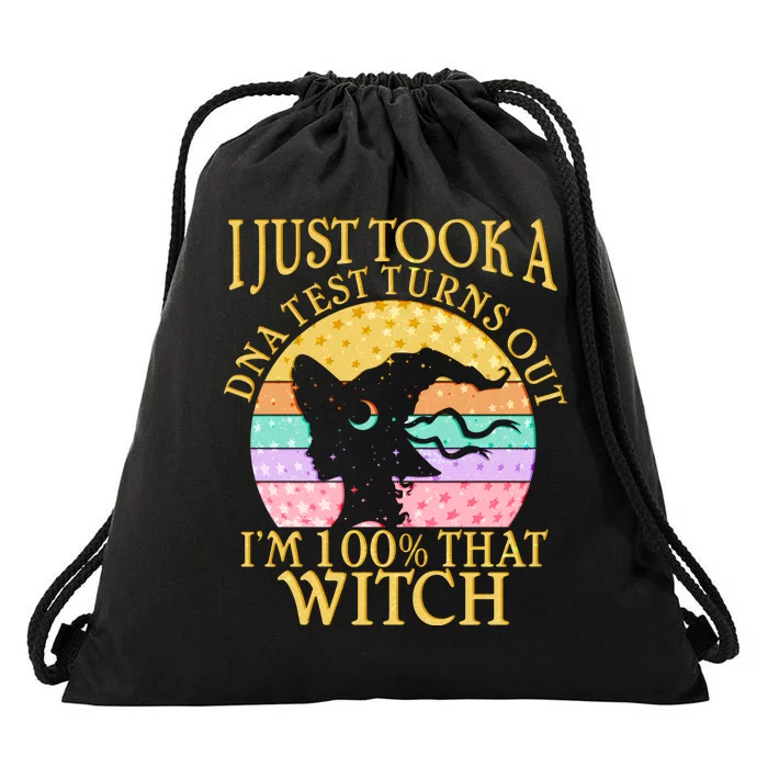 I'm 100% That Witch Halloween Drawstring Bag