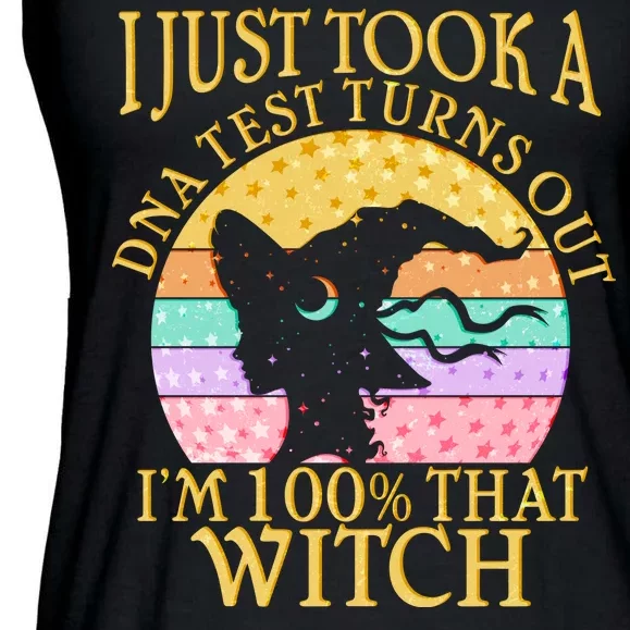 I'm 100% That Witch Halloween Ladies Essential Flowy Tank