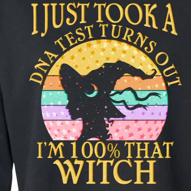 I'm 100% That Witch Halloween Cropped Pullover Crew